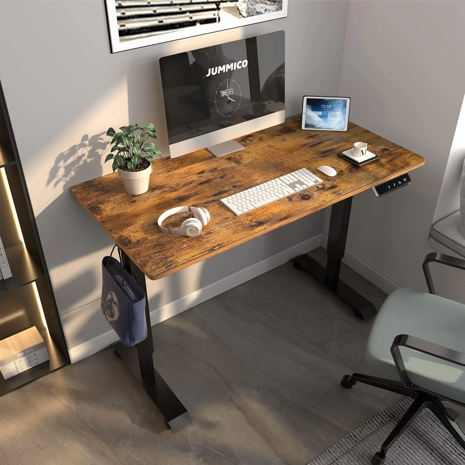 Popular Ergonomic Electric Control Autonomic Smart Table Home And Office Computer Adjustable PC Desk