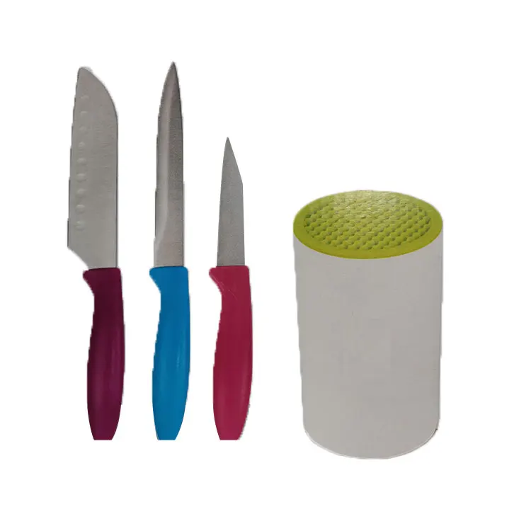 Набор ножей из нержавеющей стали с держателем для ножей