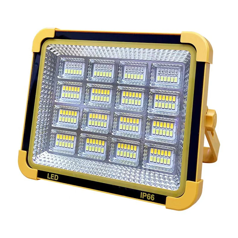 Hot sell 100 200 300w Yellow Emergency IP67 waterproof High Quality Wholesale Solar flood light