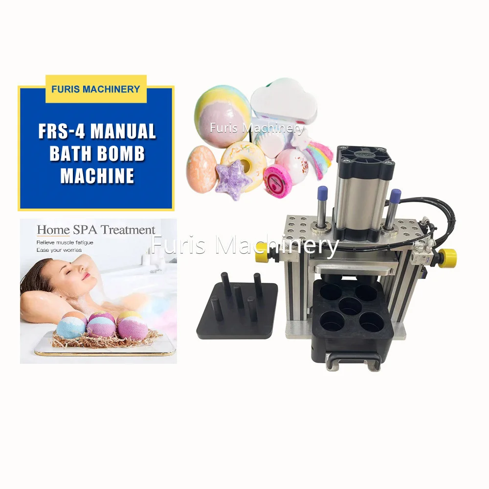 Nature colors semi-auto bath bombs press machine for kids and adults Industrial pneumatic hydraulic bubble bath shower bomb ball
