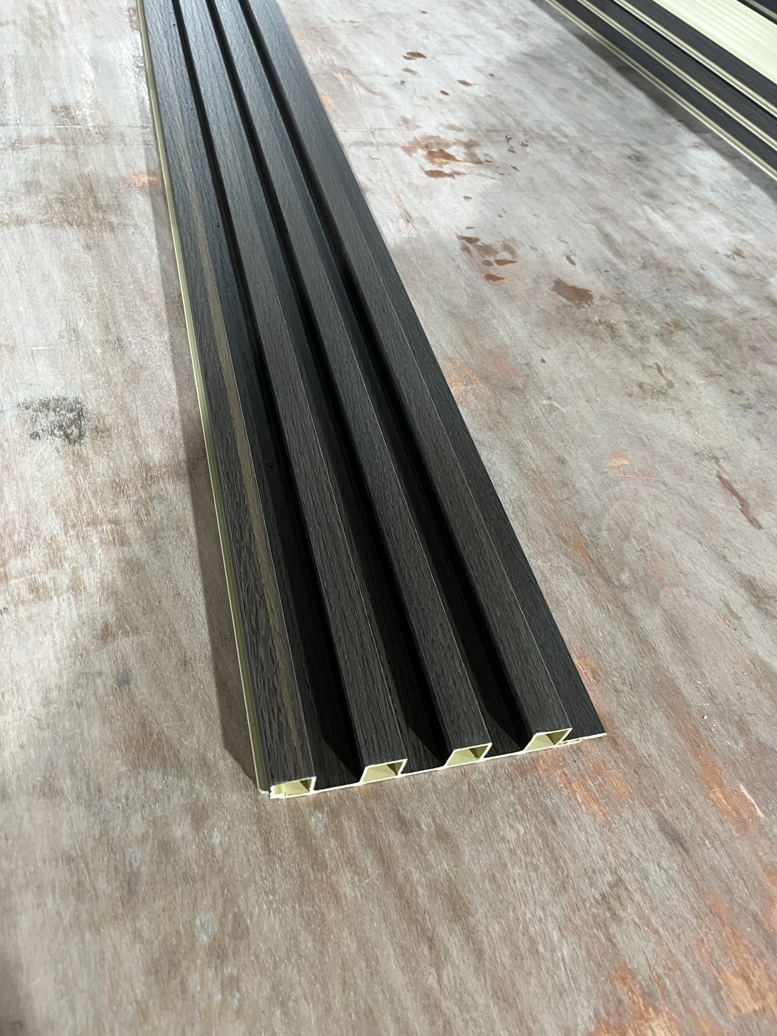 wooden cladding interior plastic composite fluted covering board wainscoting vinyl timber decorativo 3d wpc wall panel