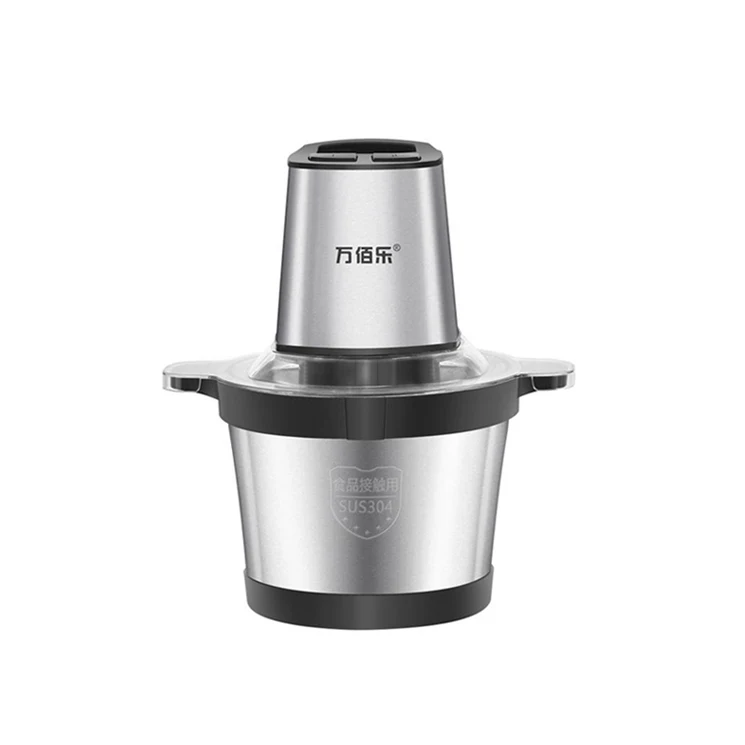 mini small 2l 3l 6l double speed electric meat grinder stainless steel chopper blender multifunctional metal