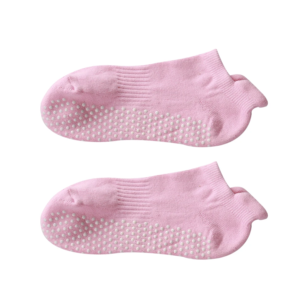 Non Slip Sticky Grippers Socks Pilates Ballet Barre Yoga Ankle Athletic Cotton Grip Socks