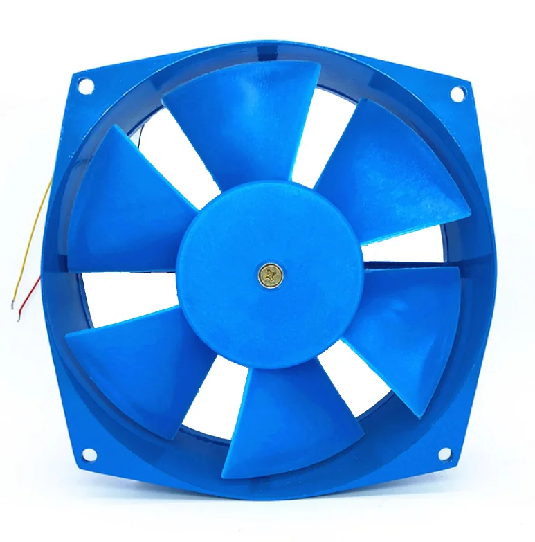 High quality pure copper ac 120 x 120 x 38 mm low noise high temperature metal frame egg incubator fan 220v 18w ball bearing