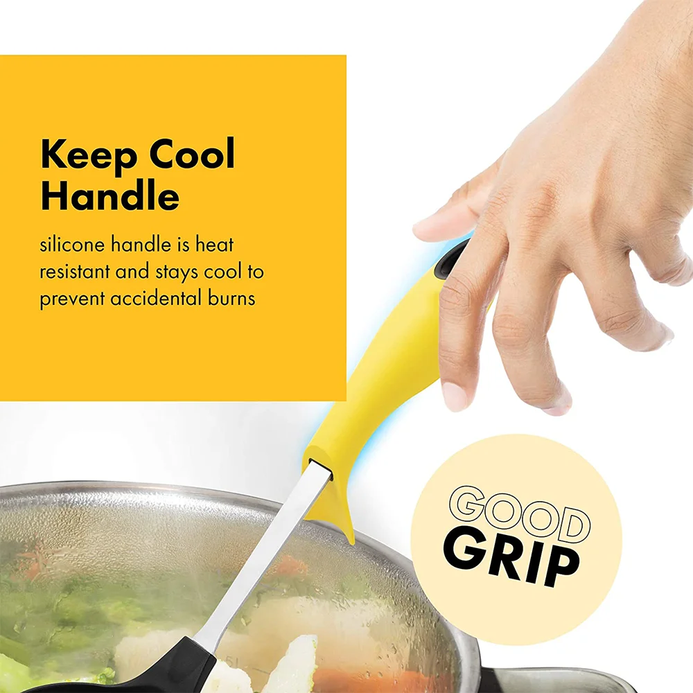 Custom Colourful household Kitchen Cooking stuff chinese innovative premium nylon utensils set for rack camping cookware