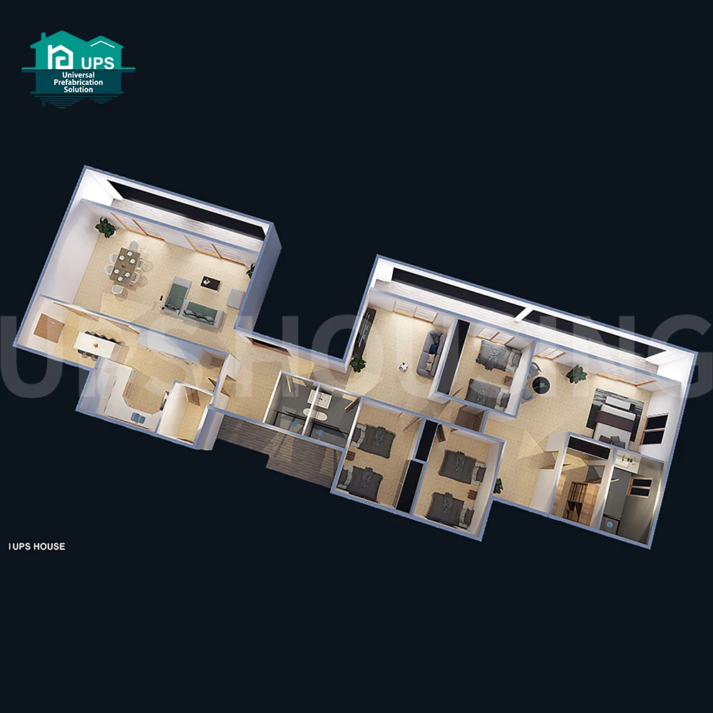 Ghana Prefab House Prefabricated Foam Cement Board Home Precast Concrete Modular With Low Price