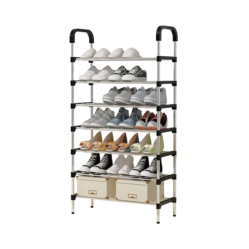 Wholesale Non-woven folding fabric shoe cabinet storage organiser closet organizer shoe rack living room furniture