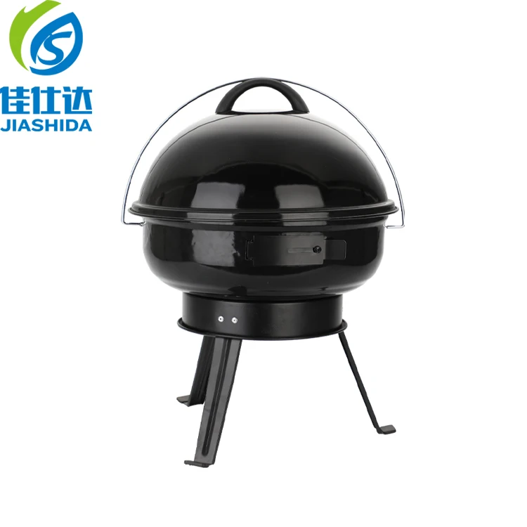 Hot Sale Foldable Family Barbecue Outdoor Camping Porcelain Enamel Black Bbq Grills Outdoor