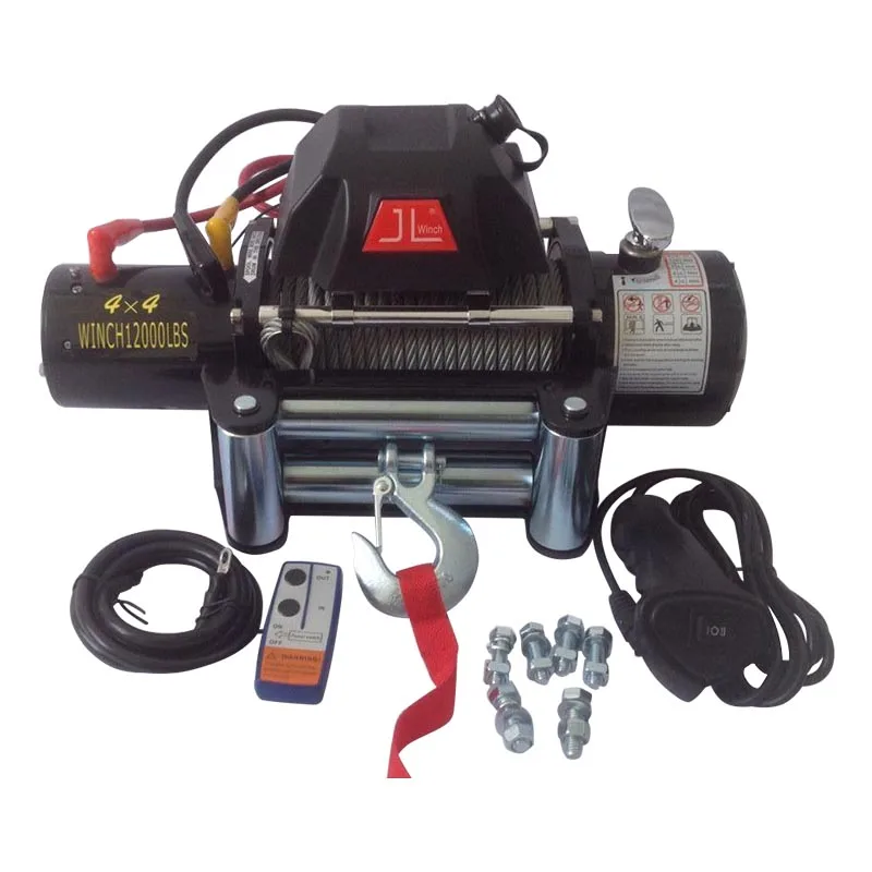 
CE approved 12000lb portable mini 12V 24V electric winch for 4x4 auto 