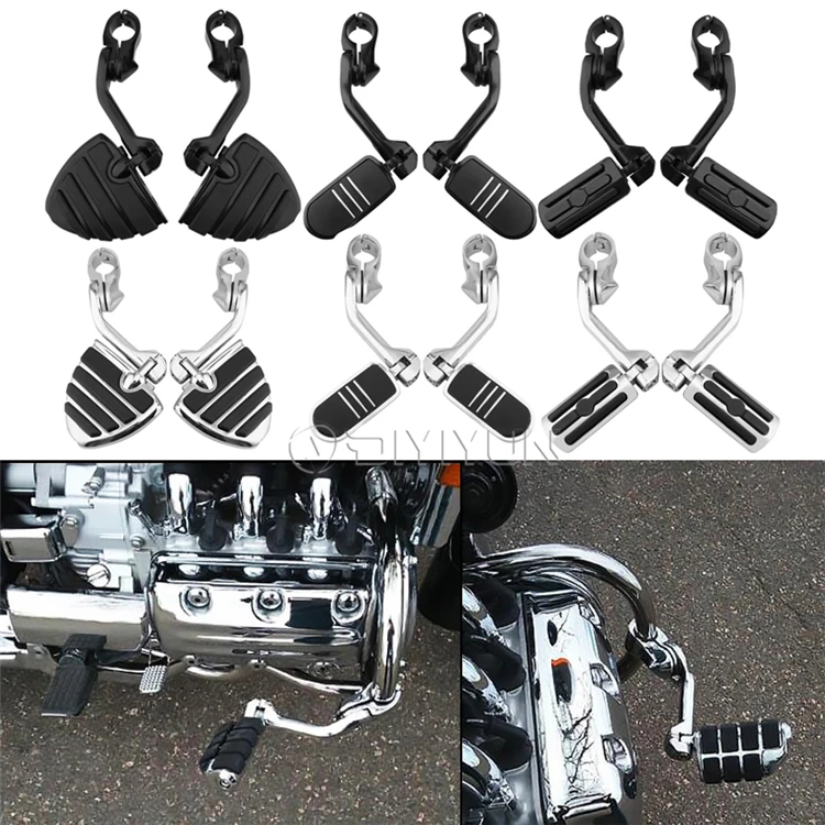 Motorcycle Foot Pegs Pedals Foot Rest for Harley Sportster Softail CVO Suzuki Yamaha Honda Footrest