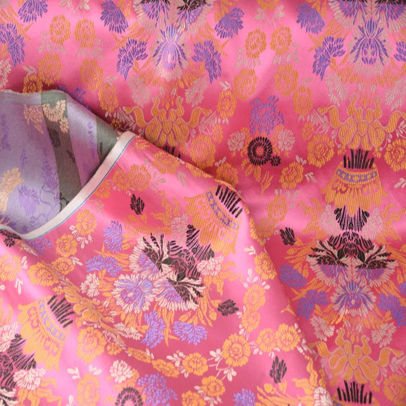 hotsale jacquard satin fabric rolls/pure satin silk charmeuse in stock