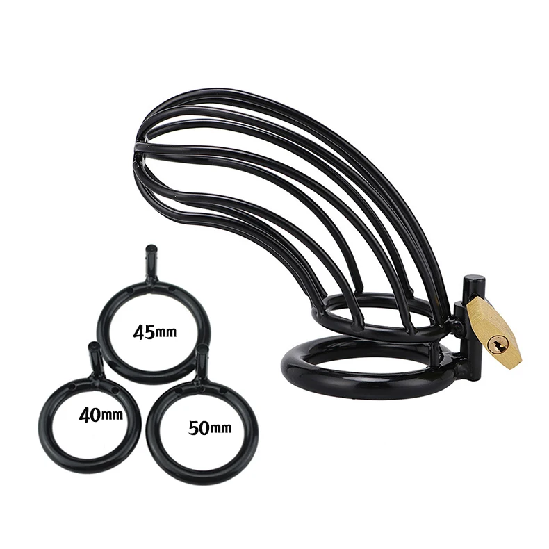 Black Chastity Cage Male Chastity Cock Cage Penis Lock Device