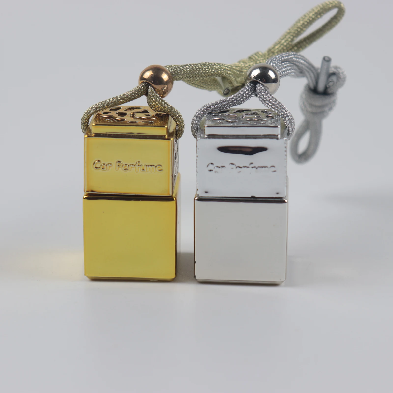 pendant car hanging essential oil air freshener fragrance mini 6ml empty square perfume bottle