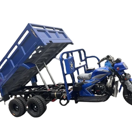 9-Wheel Cargo Motor Tricycle with Open Body  for Freight Transportation
