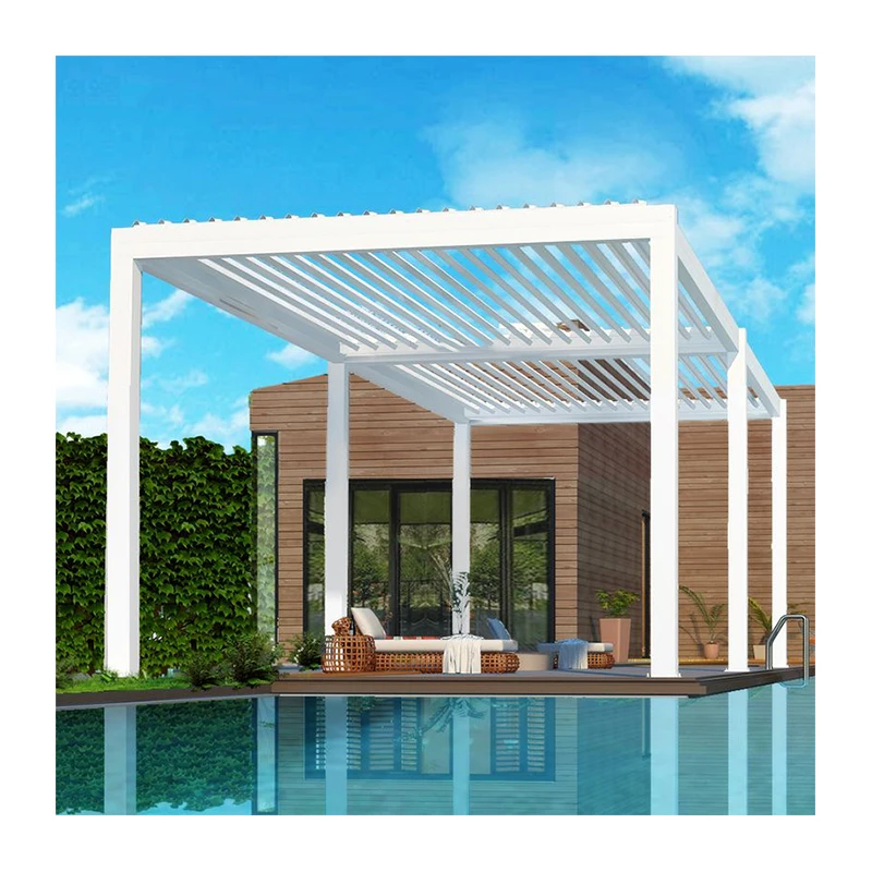 Glass pergola prefabricated aluminum pergola systems tempered glass sunrooms  aluminum prefab greenhouse