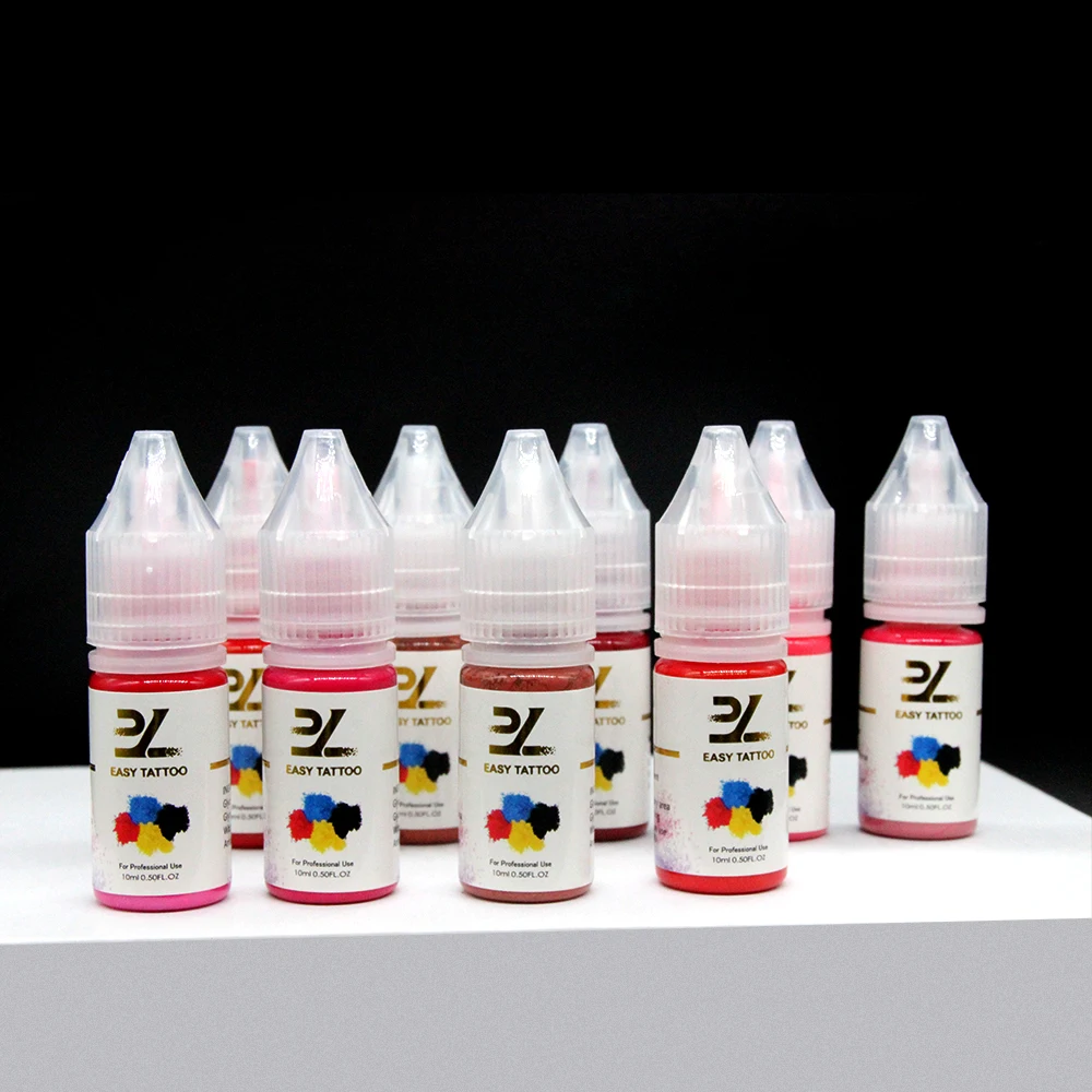 OEM ODM Private Label Wholesale Organic Micropigmentation Mineral PMU Tattoo Ink Eyebrow Cejas Semi Permanent Makeup Lip Pigment