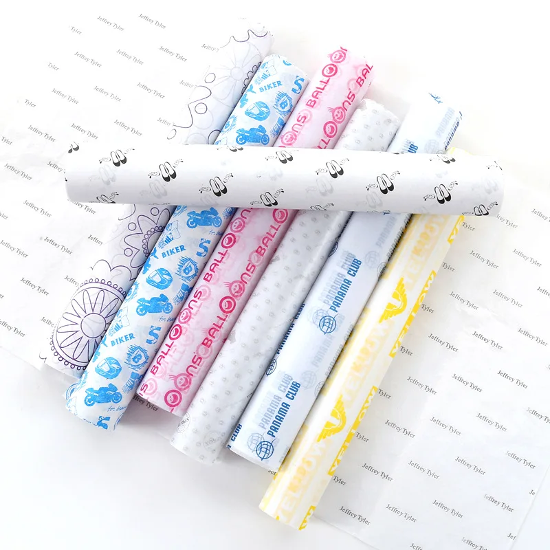 
17g Wholesale Packaging Customized Logo Recycled Tissue Wrapping Paper with Company Logo Gift Wrapping Paper Packaging Paper 
