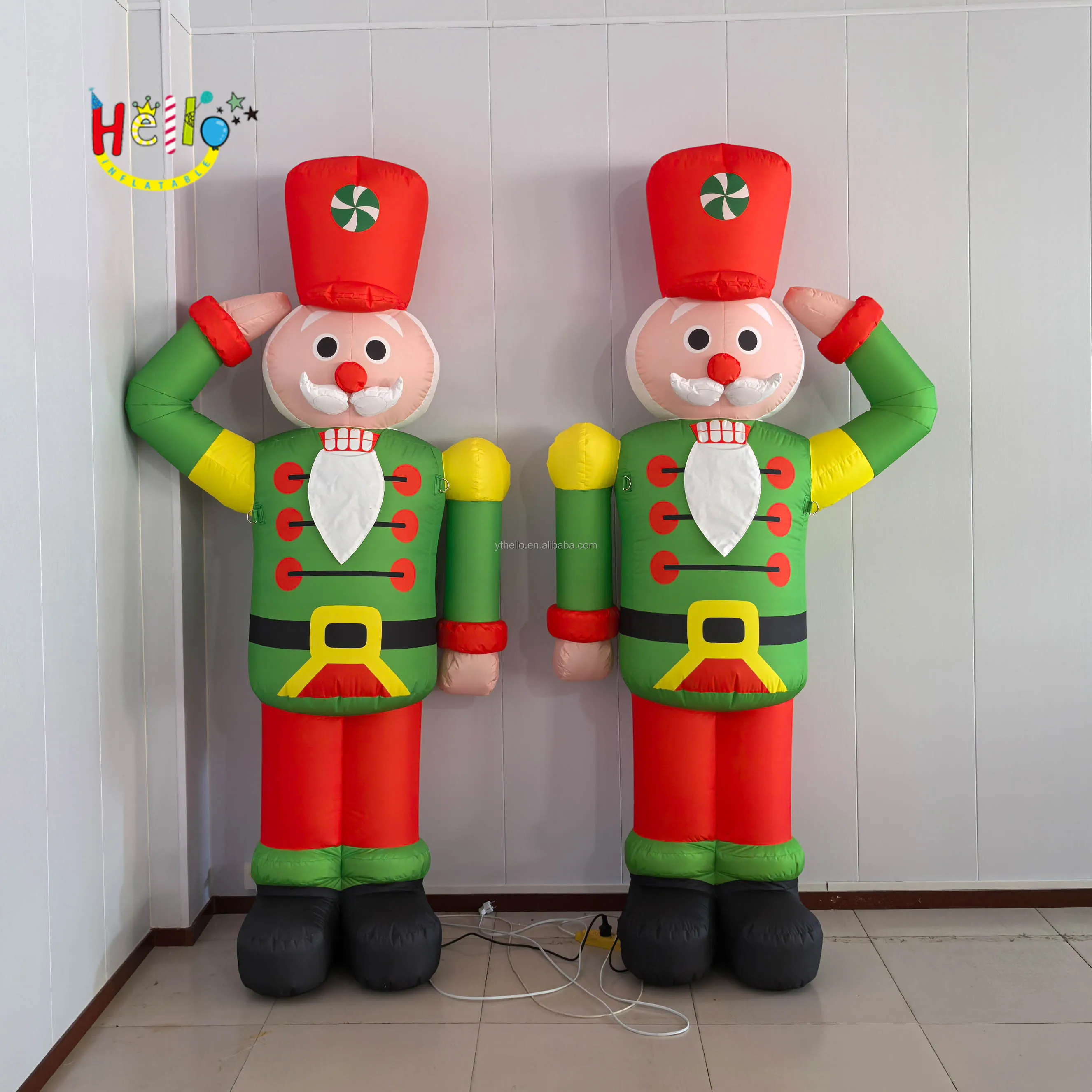 Outdoor Decoration Christmas inflatable nutcracker soldier For Indoor Holiday Party