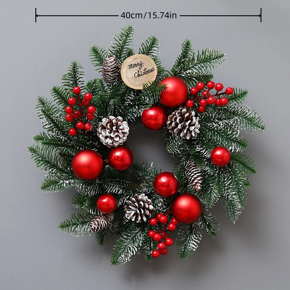 Рождественские украшения Рождественская елка венки ротанг коровий рог двери настенные подвесные Подвески в гостиничном торговом центре