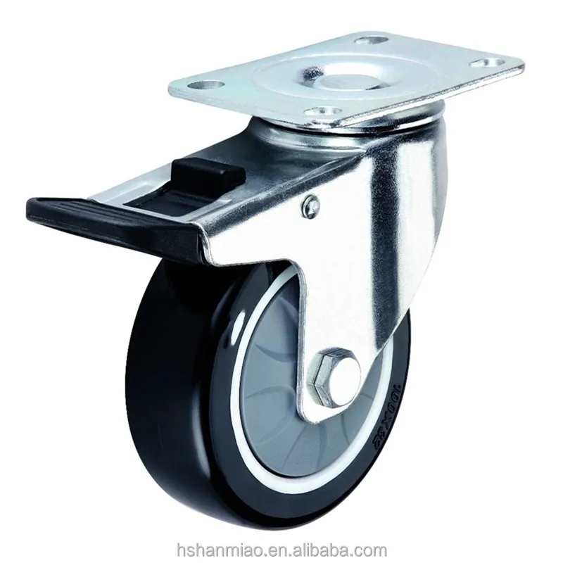 80 100 200 300 400mm factory direct swivel industrial caster wheel for cart