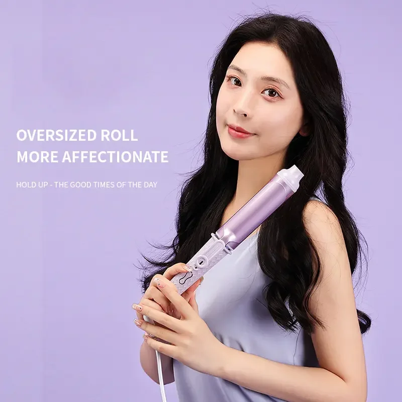 Custom Professional Hair Waving Style Tool Clipped Hair Curling Iron Iron Hair Curler Wand