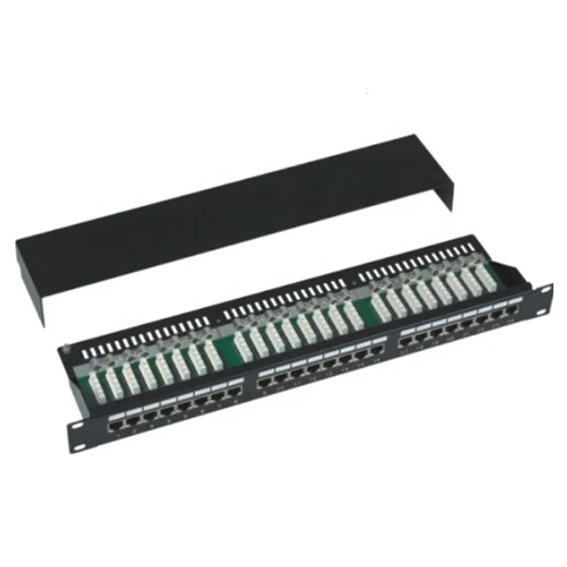 NTLINK High Quality 24 port 19' Patch Panel Cat5E Cat6 Cat6A STP Network Patch Panel