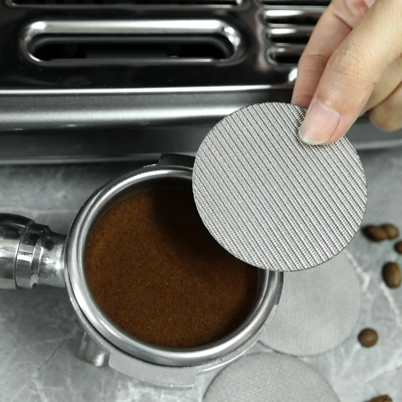 Espresso Machine Barista Tools Reusable 51Mm 53Mm 58Mm Accessories Sintered Coffee Filter Disc Stainless Steel Puck Screen