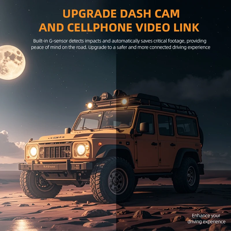 High Demand Dual Camera Car DVR 4K with Wide Angle for Long-Distance Travel