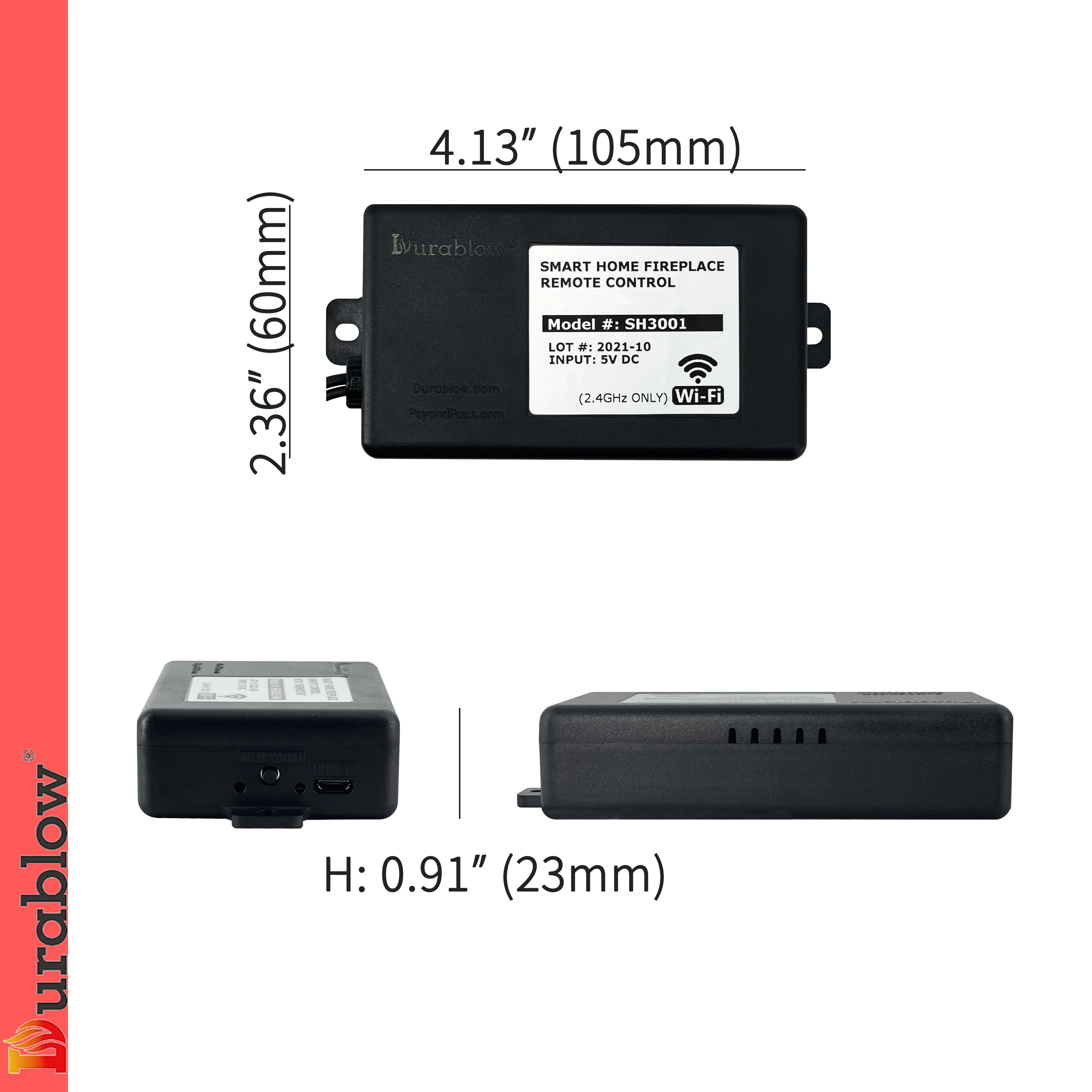 Smart Home WiFi Thermostat Timer Amazon Alexa Google Assistant Gas Fireplace Remote Control For Export