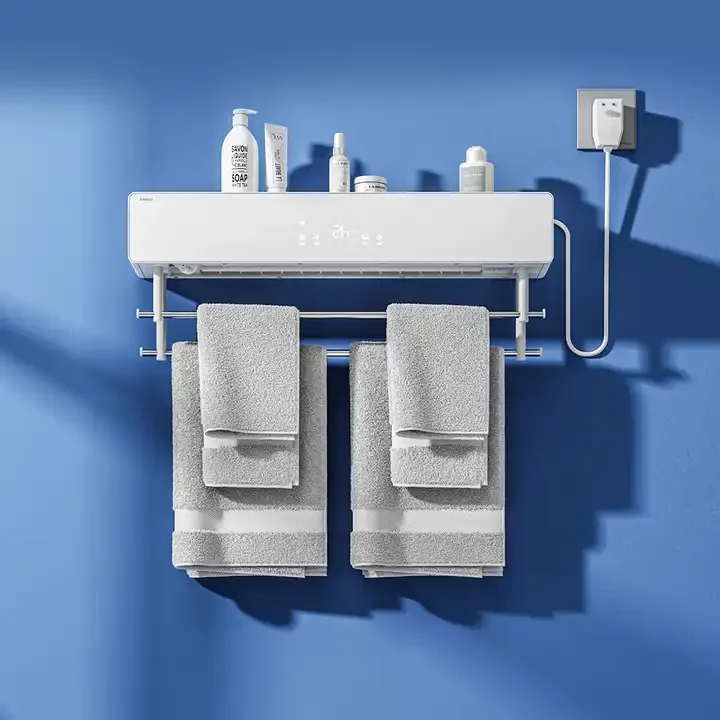 JOMOO Remote Control Electric Towel Racks Hanger Bathroom Rack Towel Warmer Wall Mounted Rail UV Towel Dryer