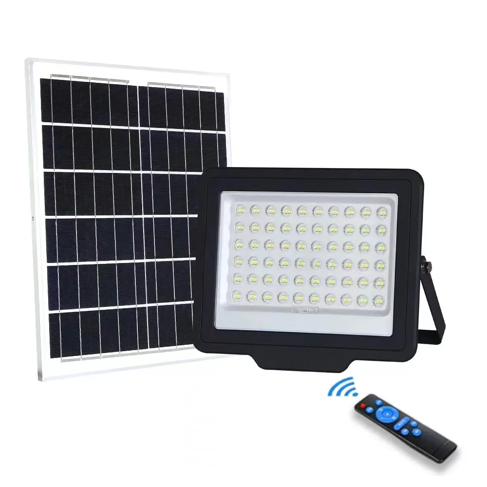 Shingle Aluminum 60w 150w 300w IP65 Outdoor Stadium Smart Reflector LED Solar Floodlight 8000 Lumen Solar Power LED Flood Light