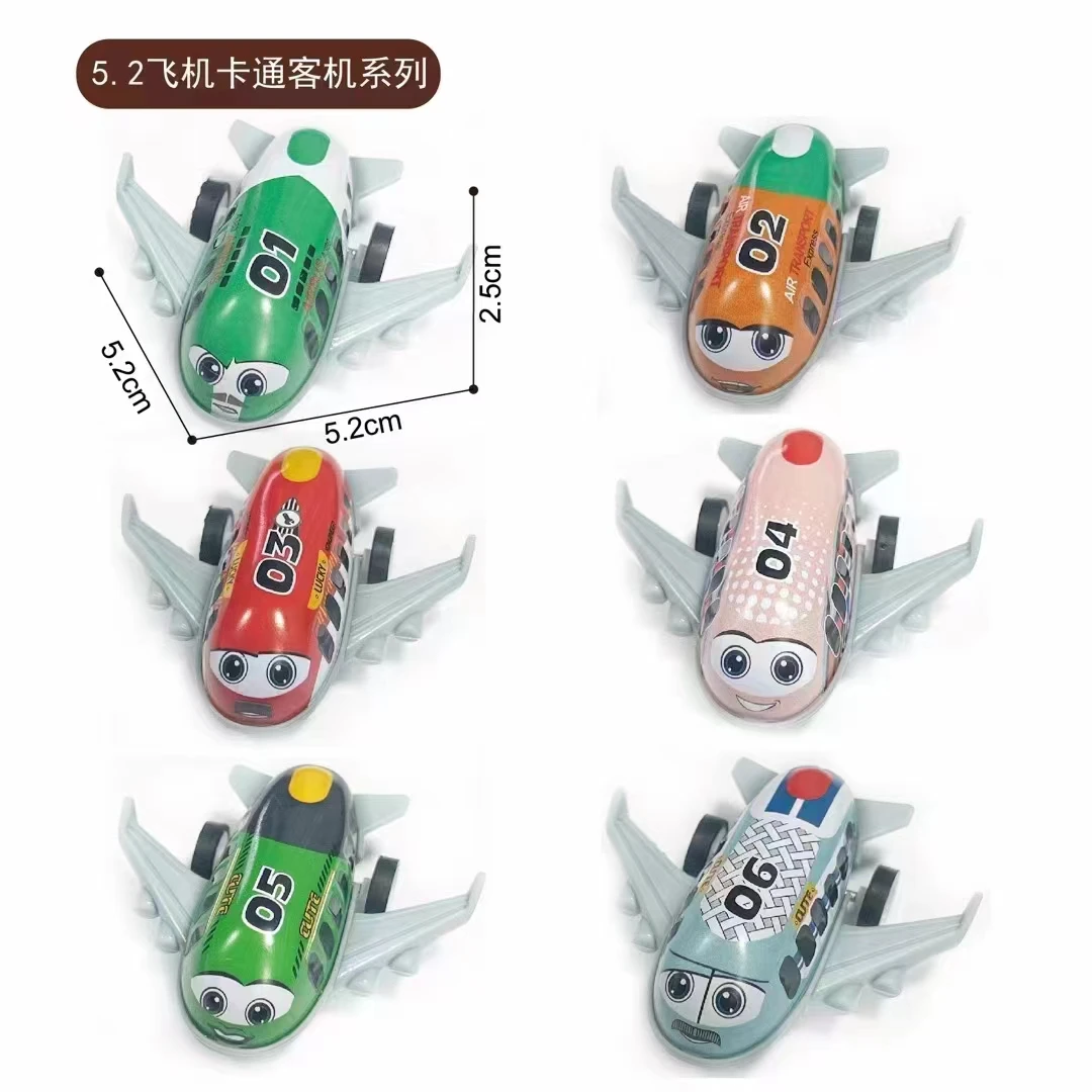 Factory 2024 new toys 5.2 cm die cast Vehicle Model metal Alloy pull back Mini plane