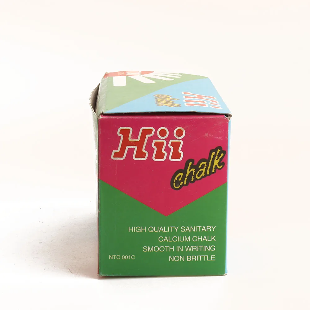 
Wholesale jumbo dustless bright white chalk for office stationery school supplies 