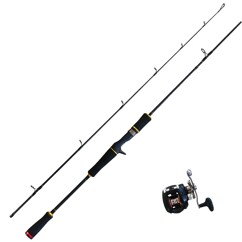 Peche 2 Sections Fishing Tackle Carbon Spinning Casting Fishing Rod Hard Carbon Fishing Rods