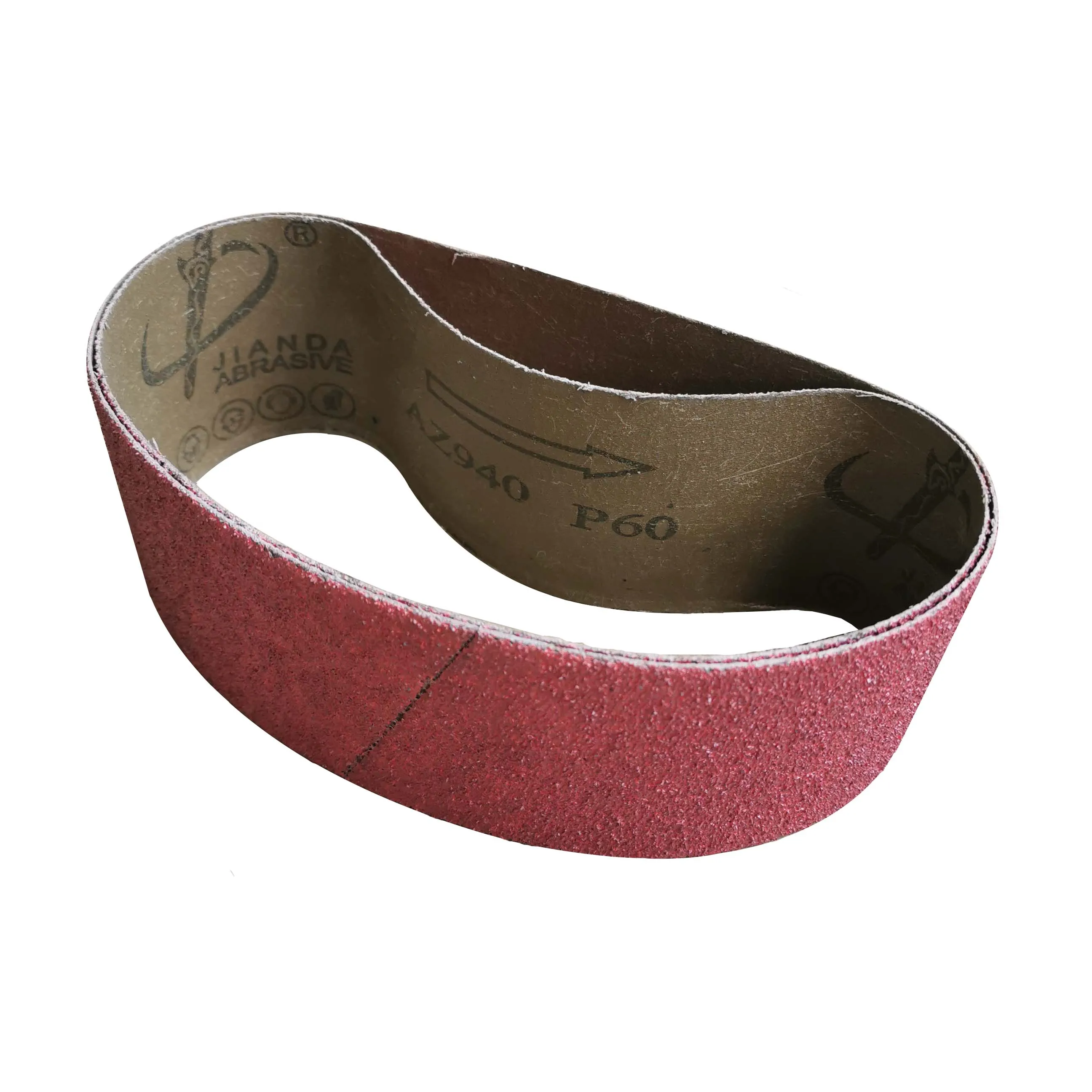 75x533 Customized size Y weight hard cloth aluminum oxide and zirconia abrasive sanding belt sanding roll
