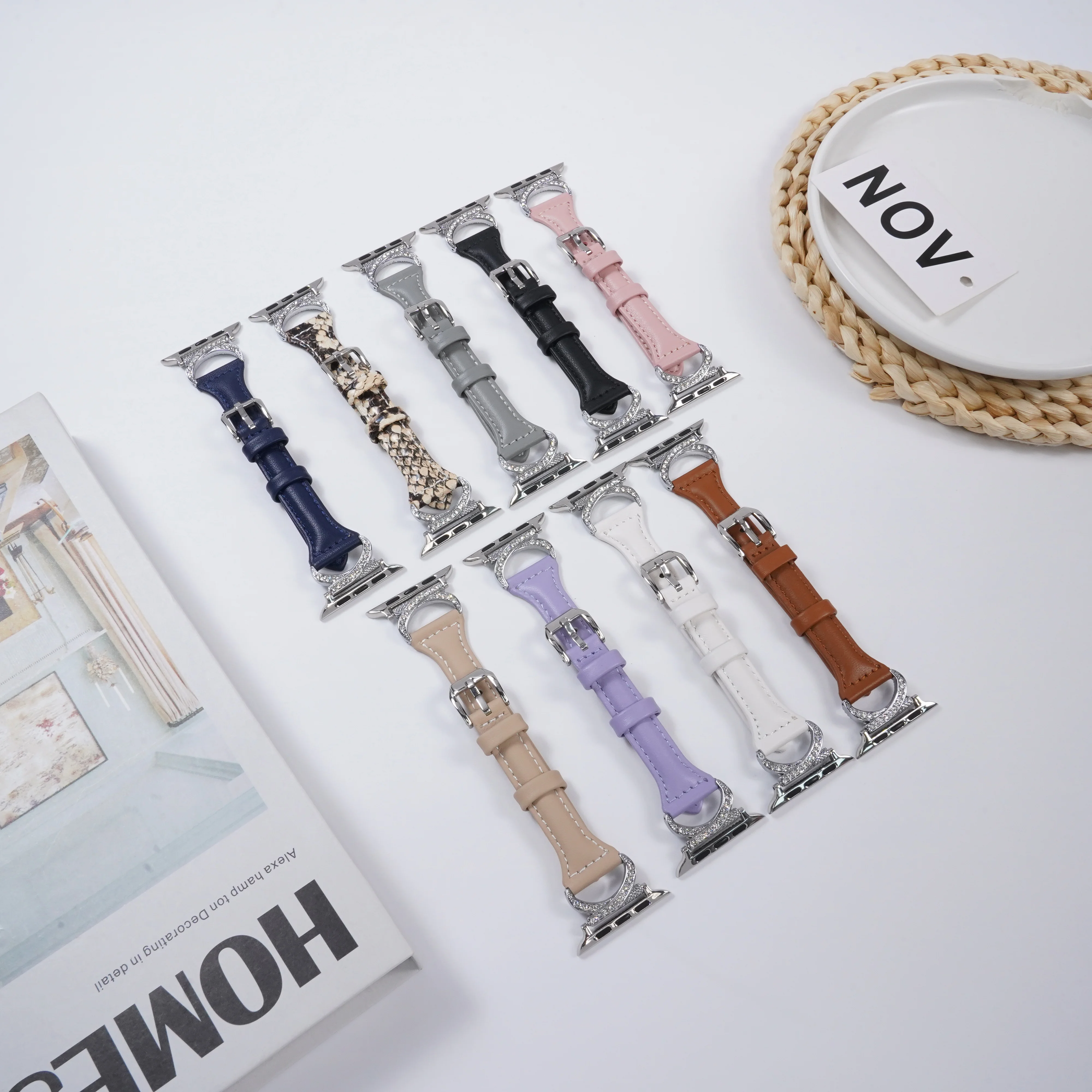 Genuine Luxury Leather Strap manufacturer 38/42/49mm replacement leather watch bands For Apple Watch smart watch band