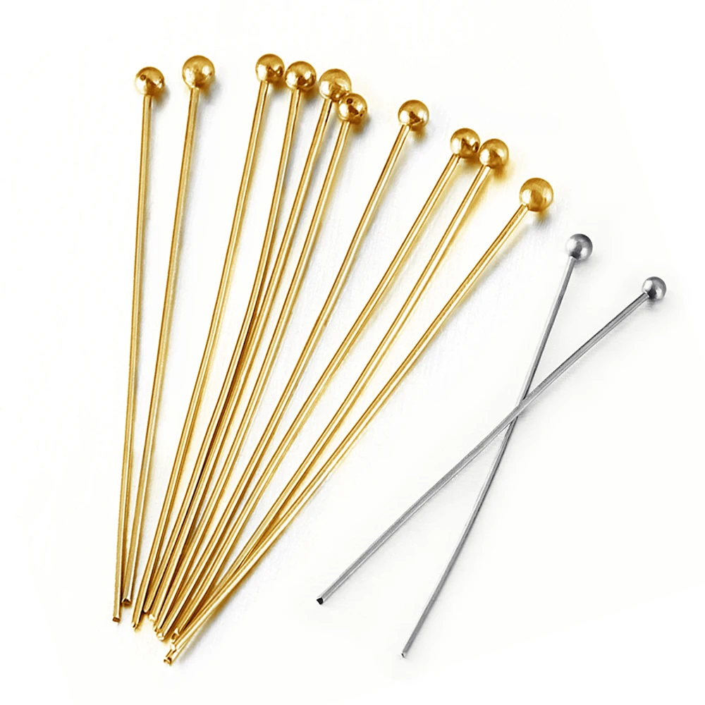 Оптовая продажа, Шариковые иглы из нержавеющей стали, Pins12-40mm соединительные штифты, Шариковые штифты для изготовления ювелирных изделий