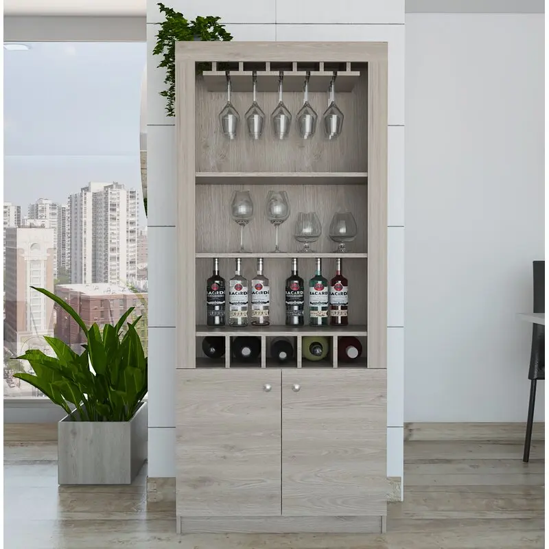 Bar Cabinets Kitchen Wood Home Steel Glass With Rack  Wall And Temperature Mini Stainless Red Corner Wine Cabinet