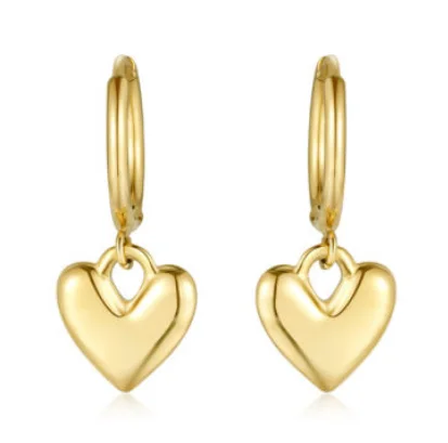 Custom Women Fashion 18K Gold Chunky Charm Earring Set Designer Korean Drop Star Pearl Flower Heart Stud Hoop Huggie Earrings