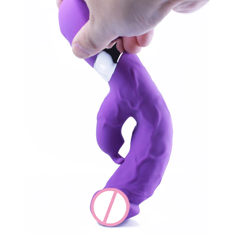 Amazon hot sex toys 7 frequency vibrating huge g-spot rabbit vibrator dildo for women