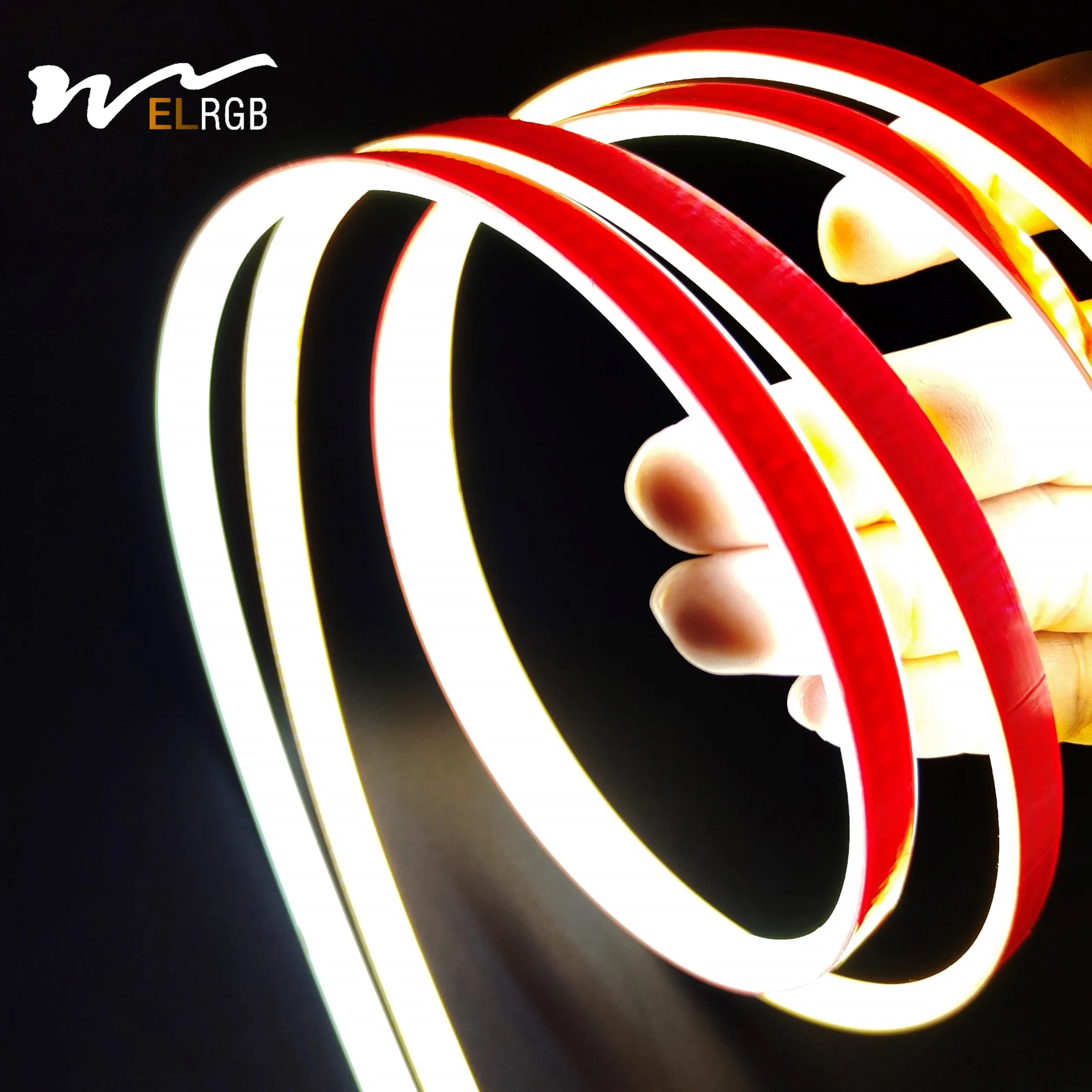 110V 220V Self-adhesive COB Smart Light Strip White/Warm White 288 LED/M  IP67 Solid Silicone waterproof light 110V led strip