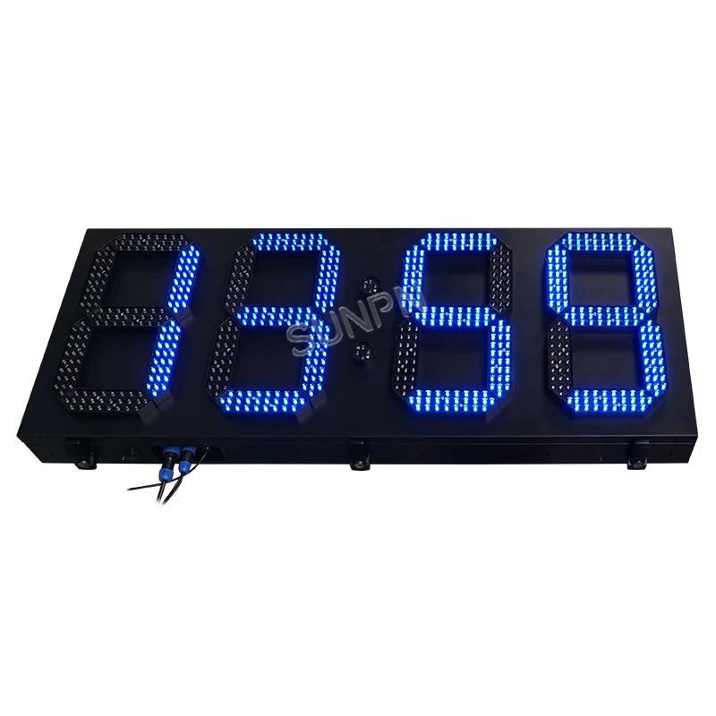 Outdoor LED TIME and Temperature sign/ electronic clock/ timer board/ panel/ screen for school airport supermarket usage