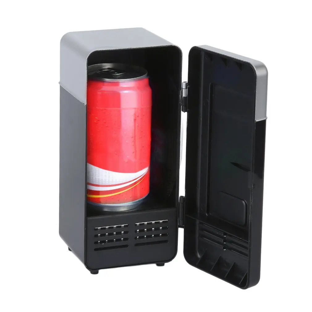 Mini Usb Fridge Cooler Beverage Drink Cans Cooler/warmer Refrigerator For Laptop Pc Computer Black Red