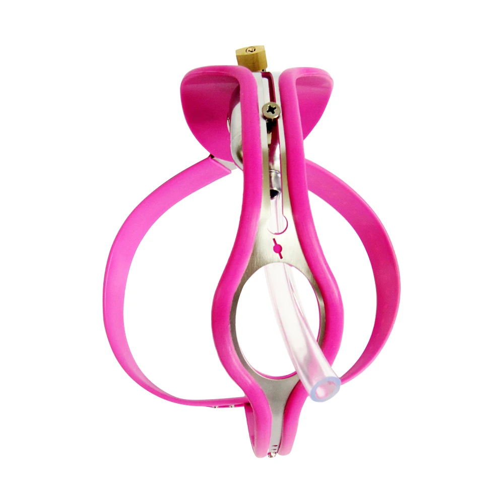 Black/Pink Bdsm Chastity Belt Harness High Quality for Men