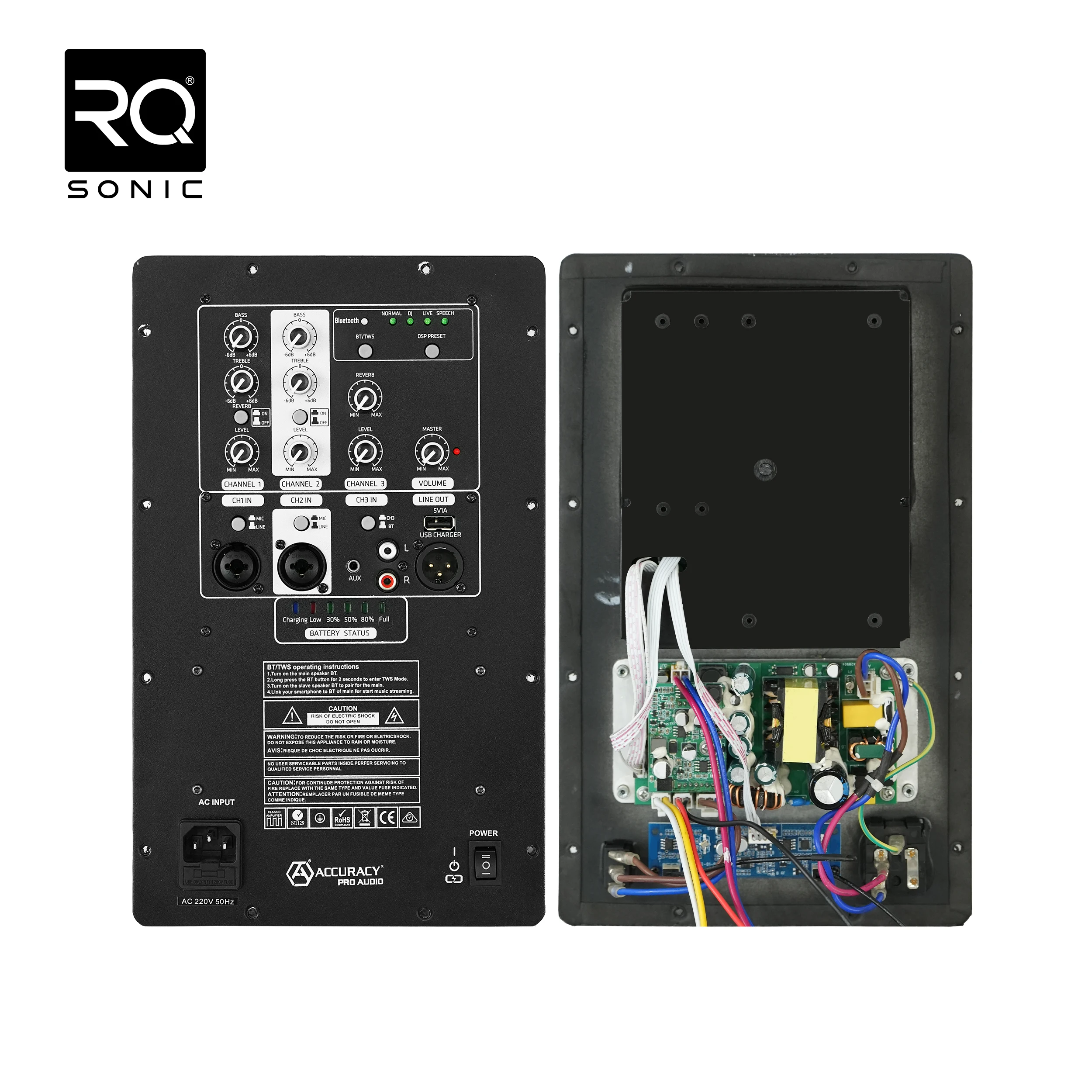 RQSONIC D5-GO 800W Amplifier Board Professional Class D Audio Amplifier Module for Active Speaker