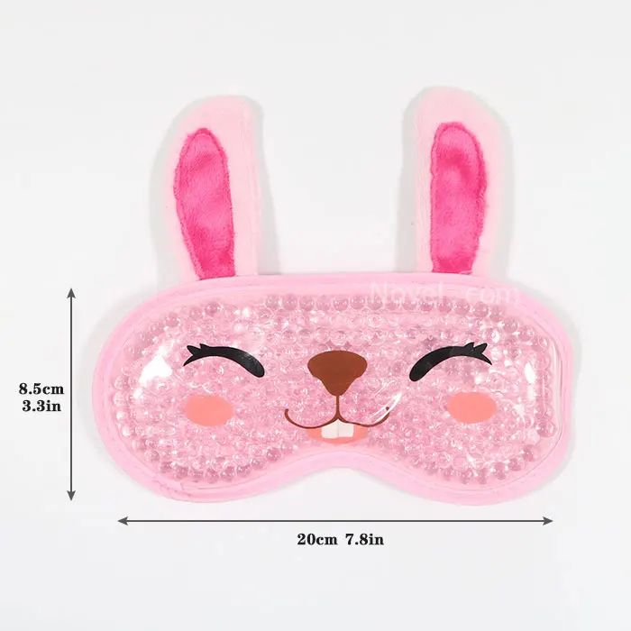 Hot Pink Customize Blue Hot Cooling Cold Gel Ball Eye Sleep Ice Pack Compress Sleeping Mask