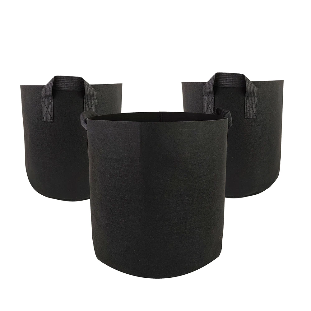 Durable heavy duty 400G thick felt grow bag for strawberry Non woven planter  fabric pots