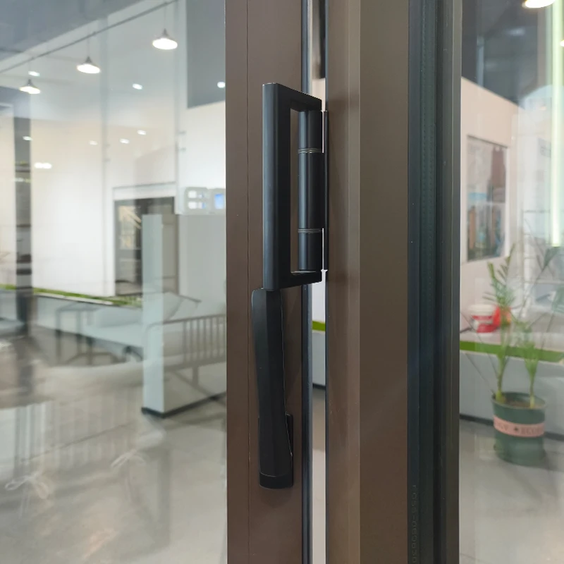 Aluminum Entry/balcony Sliding Door With Handle Key&lock Triple/double Glazing Low-e Certificate German Style