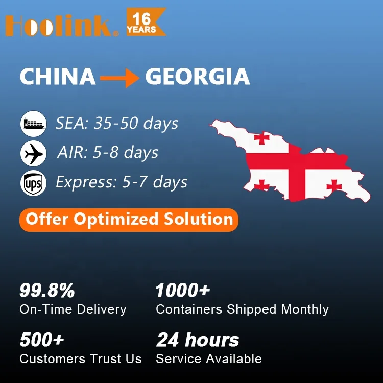 Fast Freight Service LCL FCL 20ft 40ft Container Sea Shipping Agent From China To Georgia Poti Tbilisi