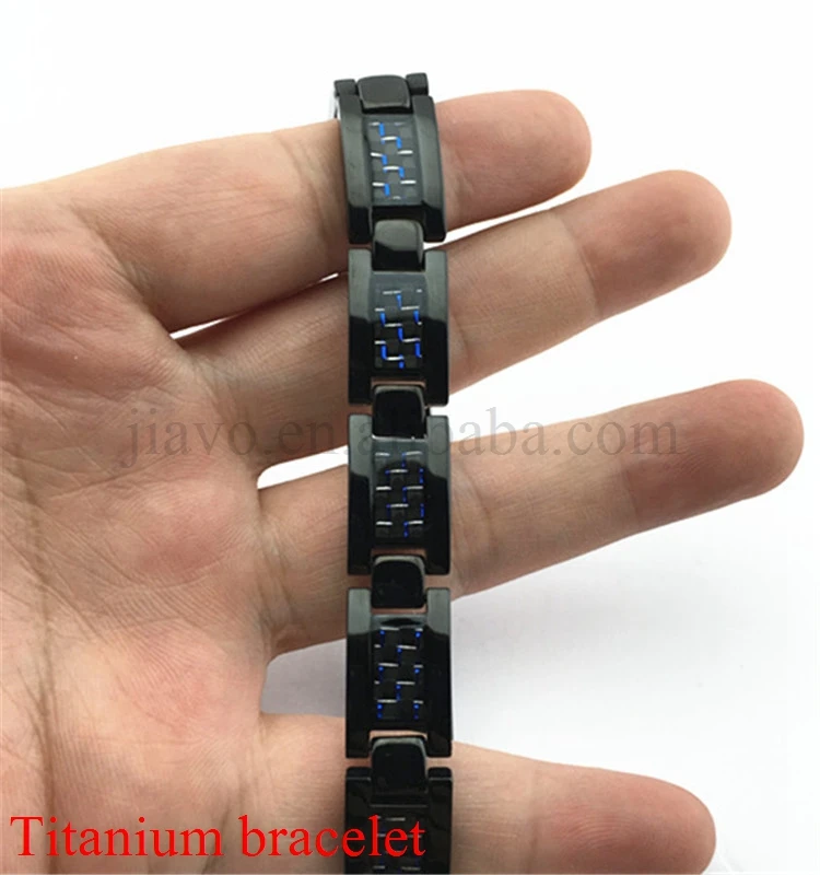 Men Healthy Magnetic Bracelet Titanium Steel Power Magnets
